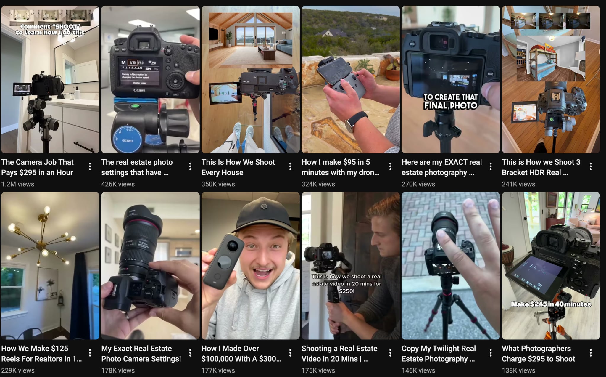 Short-form vertical video examples